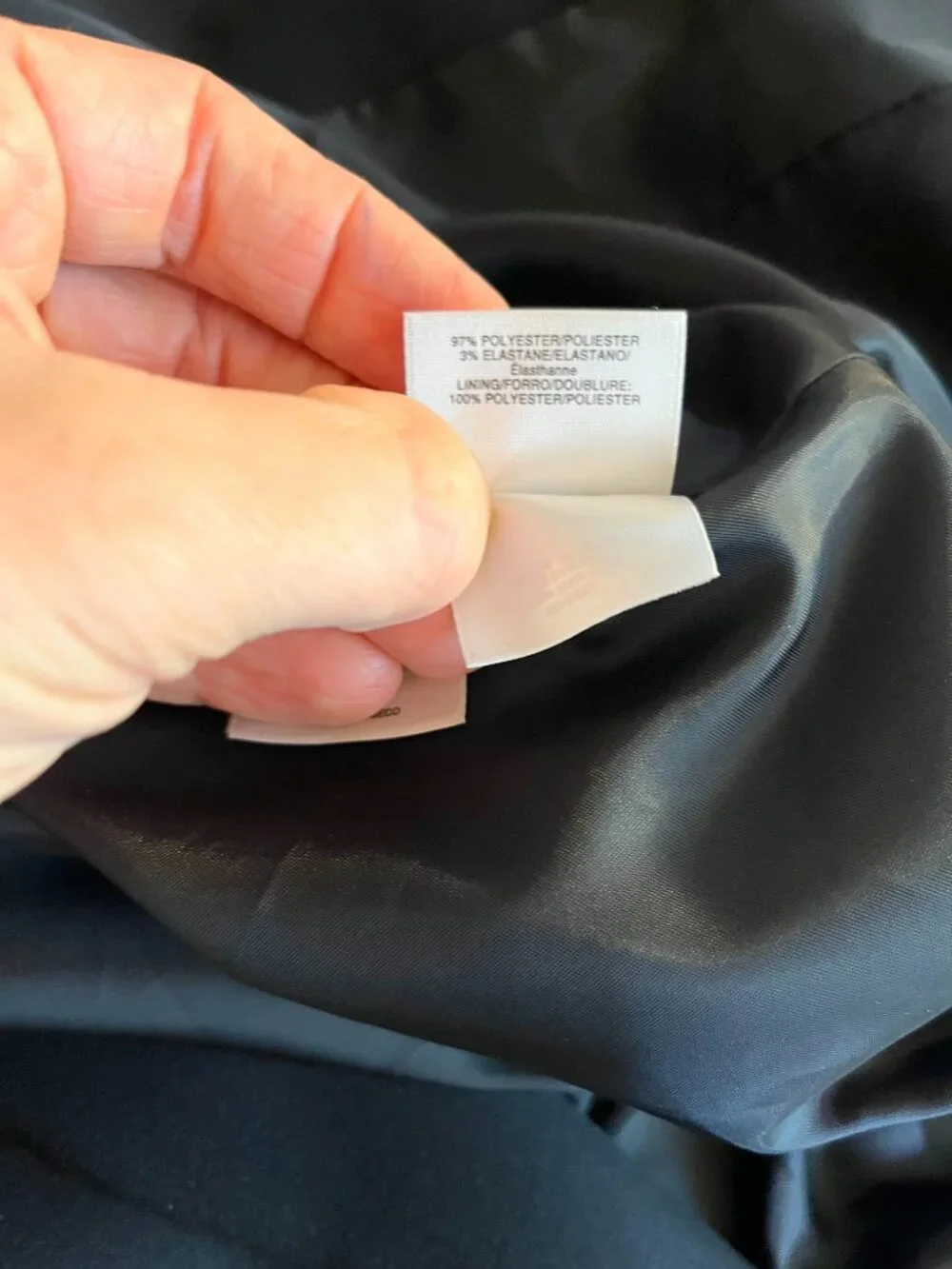 Kasper Size 16 Black Blazer Suit Jacket Button-Front Classic